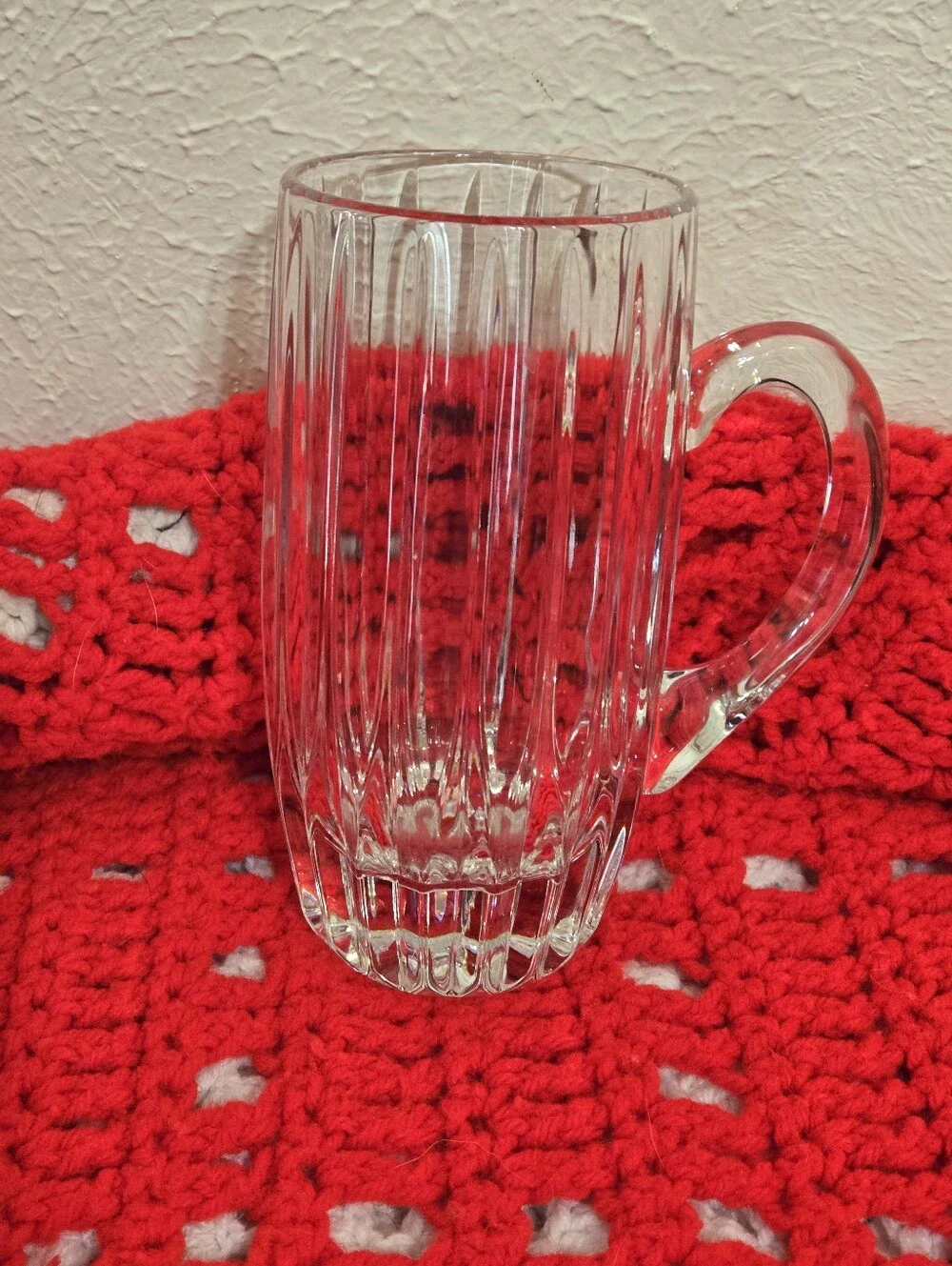 Mikasa Park Lane Heavy Crystal GLASS Beer Stein ONE, 7.5